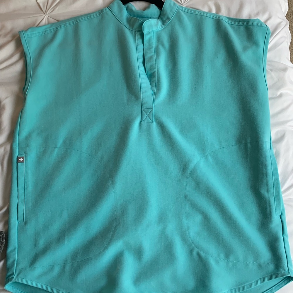 LIMITED EDITION neon blue FIGS scrubs